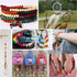 AD Beads Large Hole Wood Spacer Wooden Jewelry Making Bracelet Necklace Chandelier, Large Wooden Rosary Beads Craft Beads (16mm 100pcs, Red)...