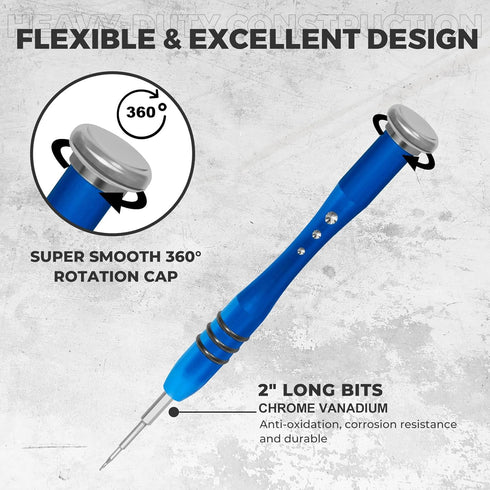 20-in-1 Small Precision Screwdriver Set, Magnetic Driver Kit, Essential Electronics Tool Kit for Phone, Cellphone, Laptop, Tablet, Macbook, Xbox, ...