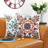 Decorative Couch Pillow Covers for Living Room 18x18 inches Set of 2 Embroidered Pattern Square Throw Pillows Case Cover for Sofa Bed Chair...