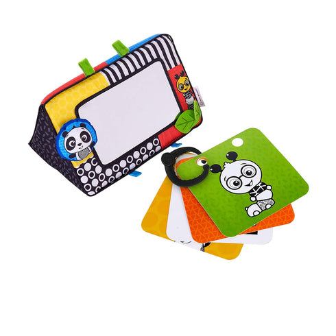 Baby Einstein Flip For Art High Contrast Floor Activity Mirror with Take Along Cards, Tummy Time Play, Newborn+...