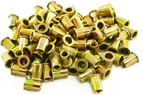 Astro Pneumatic Tool RN6M 100-Piece M6 6mm Steel Rivet Nuts...