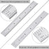 eBoot 2 Pack Stainless Steel Ruler Machinist Engineer Ruler, Rigid Metal Ruler with Inch Graduations 1/8, 1/16, 1/32, 1/64 Inch for Engineering, S...
