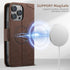 SINIANL Wallet Case for iPhone 15 Pro Max with Card Holder for Men Women, Compatible with MagSafe Wireless Charging Magnetic Leather Flip Folio Co...