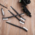Double-Ended Nylon Cleaning Brushes, Set of 9, Black & White, Plastic Handles, Ideal for All Kinds of Small Objects...