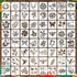 64 Pieces Stencils for Painting, Small Reusable Flower Plant Stencil, Art Craft Template for Painting on Wood, Wall, Fabric, Rock, Chalkboard, Sig...