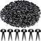 Hotop 500 Pcs Brads for Paper Crafts Metal Round Brass Paper Fasteners for Craft Art Crafting School DIY Supplies(0.3 x 0.6 Inch,Black)...