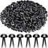 Hotop 500 Pcs Brads for Paper Crafts Metal Round Brass Paper Fasteners for Craft Art Crafting School DIY Supplies(0.3 x 0.6 Inch,Black)...
