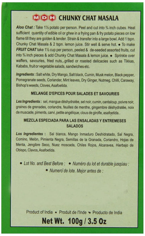 MDH Chunky Chat Masala - 3.5oz (100g)...