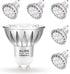 ALIDE GU10 Led Light Bulbs Dimmable AC120V,25W 35W 50W Halogen Replacement,2700K Warm White,MR16 GU10 Dimmable 2 Prong Base 5W Led Track Bulbs,450...