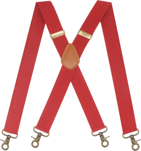 Timiot Mens Suspender 4 Swivel Strong Hooks Adjustable Braces Elastic Comfortable X Style Heavy Duty Strap...