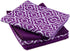 DII Cleaning Collection Multi-Purpose Microfiber, Eggplant Lattice, Dishtowel Set...