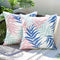 MIULEE Pack of 2 Decorative Outdoor Waterproof Throw Pillow Covers Patio Pillow Cases Natural Leaves Pattern Spring Square Cushion Shams Shell for...
