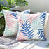 MIULEE Pack of 2 Decorative Outdoor Waterproof Throw Pillow Covers Patio Pillow Cases Natural Leaves Pattern Spring Square Cushion Shams Shell for...