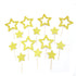 Gold Star Cupcake Toppers Star Cupcake Toppers Twinkle Little Star Decorations Birthday Cupcake Toppers Glitter Star Cake Decoration for Party Bir...