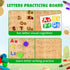 Montessori Wooden Alphabet Tracing Board - Educational Toy for Kids - Fine Motor Skills Development - Double-Sided Writing Practice - Ideal Gift f...