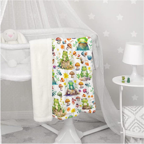 Cute Frog Baby Blanket Gifts Super Soft Swaddle Newborn Cozy Baby Receiving Blanket Stroller Throw Blanket for Crib 40x30 for Baby/Puppy...