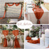 2 Pack Terracotta Cheesecloth Table Runners, 10Ft Gauze Table Runner Rustic Rust Wedding Cheese Cloths Decor for Bridal Baby Shower Arch Drapery B...
