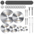 Cutting Wheel Set 44pcs for Rotary Tool, Diamond Cutting Wheels 10pcs and Resin Cutting Off Wheels 20pcs with Mandrels, HSS Circular Saw Blades 6p...