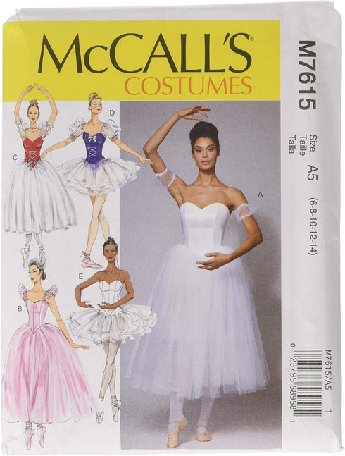 McCall's Patterns Ballerina Costume Sewing Pattern for Women, Sizes 6-14...