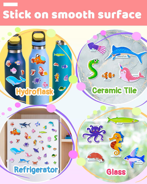 Benresive Puffy Reusable Sticker Books for Toddlers 2-4 Year, Fun Sticker Books for Toddlers 1-3, Toddler Sticker Book Age 2-4, 32 Pcs Toddler Tra...