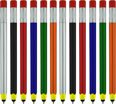 Stylus Pens for Kids Compatible with Phones and Touchscreen Devices +Ballpoint Writing Pen, Shaped Like a Real Pencil, Christmas Stocking Stuffers...