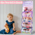 Toy Storage & Display Case, Travel Carrying Storage Organizer 5 Clear View Case...