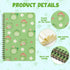 L1rabe 2 A5 Frog Spiral Notebooks Cute Frog Playing Banjo Mushroom College Ruled Hardbound Notebooks, Travel Journal Diary Notepad for Kids Teens,...