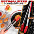 Extra Long Tongs for Cooking & Grilling 17.3" - Heat-Resistant Kitchen Tongs with Silicone Tips for Convenient Flipping Food on BBQ - Stainless St...