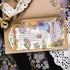 Vintage Flowers Stickers Set for Journaling - Maxleaf 12Sheets Clear Waterproof 3D Flowers Scrapbook Supplies Gold Foil Stickers Pack for Art Bull...