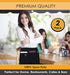 Brtex Server Aprons with 5 Pockets (2 Pack) – Commercial Grade Black Waist Aprons for Women Men – Restaurants Cafes Bars Home & Kitchen Apron 24x1...