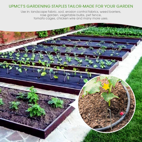 6 Inch Galvanized Garden Landscape Staples Stakes, 25 50 100 PCS Anti-Rust Garden Staples U-Shaped Landscape Pins for Secure Lawn Fabric (25, 6 in...