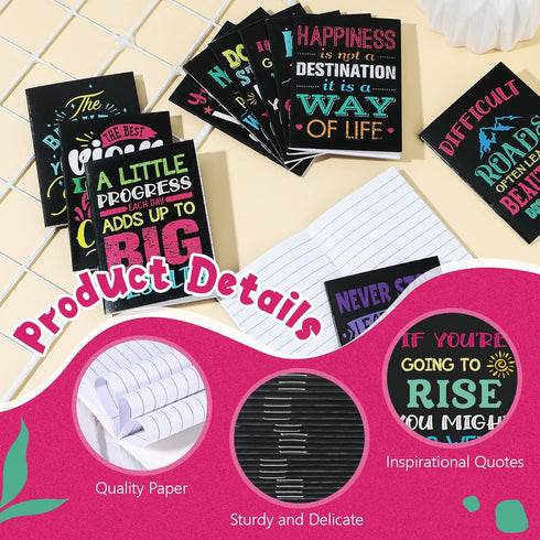 Geelin 60 Pack Inspirational Notepads Mini Motivational Notebooks Small Pocket Notepads Prayer Journals Christian Notebooks Bible Verse Notepads S...