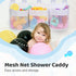 Bathroom Bath Toy Storage for Bathtub, Baby Bath Tub Toys Holder, Kids Mesh Shower Toy Organizer Basket...