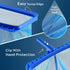 Pool Skimmer Net & Pool Brush Head, Fine Mesh Pool Net Skimmer with Sturdy Frame & Professional Pool Brushes for Cleaning Pool Walls, Durable Fine...
