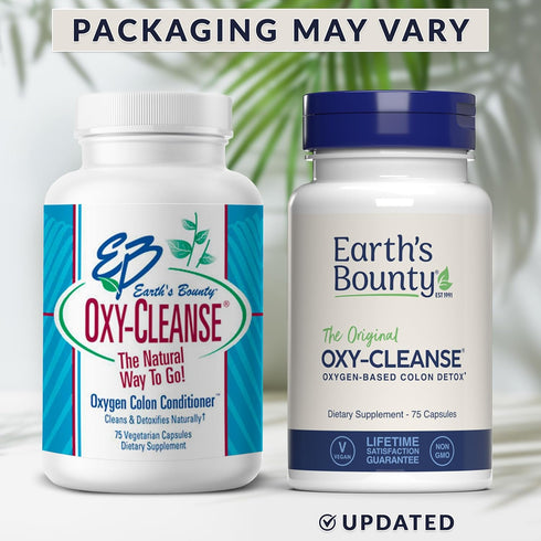 Earth's Bounty - Oxy-Cleanse Colon Conditioner - Gentle Colon Cleanse for Digestive Wellness - Constipation Relief - Natural Colon Detox - 75 Caps...