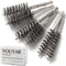 6pcs Copper Tube Pipe Cleaner, 1/2” 3/4” 1” Pipe Cleaning Brush Set, Stainless Steel Wire Bore Brushes for Power Drill, 1/4 Inch Hex Shank...