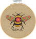 DIMENSIONS Bee Kind Needlepoint Embroidery Kit with Pattern, Felt, and Bamboo Hoop, Finished Project 6" Diameter, Multicolor 6 Piece...