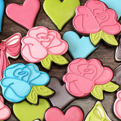 Rose Cookie Cutter Mother's Day Flower Cookie Cutter, 4" Made in USA by Ann Clark...