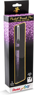 Pentel Arts Limited Edition Pocket Brush, Inking Brush Pen, Wisteria Wrap (GFKP3J1BPA)...