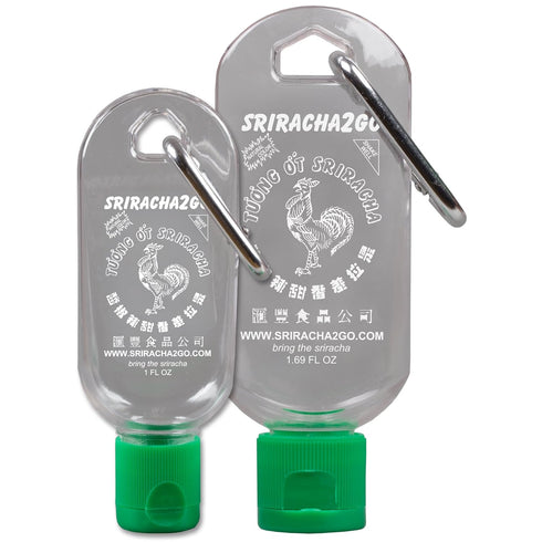 Sriracha2Go Sriracha Mini Keychain Combo Pack - 1.69oz Original and 1oz Mini-S2G (Shipped Empty)...