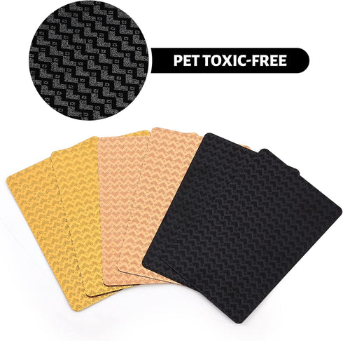 Waterproof Playing Cards with Case?3 Deck of Playing Cards, PET, Plastic Playing Cards Bridge Size for Pool Outdoor Poker Cards Game Party Black P...