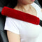 Amooca Soft Faux Fur Universal Fit Seatbelt Cover Car Truck SUV Airplane Seat Belt Shoulder Pad for Carmera Backpack Straps Neck Cushion Protector...