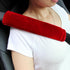 Amooca Soft Faux Fur Universal Fit Seatbelt Cover Car Truck SUV Airplane Seat Belt Shoulder Pad for Carmera Backpack Straps Neck Cushion Protector...