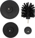 ABN Power Scrubber Cleaning Brush Set for 1/4in Drive Drill - 4 Piece Black Hard Bristle Shower Scrubber, Baseboard Cleaner, Scrubbing Brush Kit S...