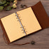 Refillable faux leather journal, password book, planner, sketchbook, notepad, portable travel diary, gift for men and women- A6 Size-(7in x 5in (G...