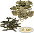 Brass Heavy Duty Jewelry Clasps Grape Leaves Clasp Toggle Findings Jewelry Making 16 Set...