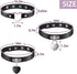 6 Pieces Heart Shaped Theme Leather Choker Punk Goth Choker Adjustable PU Leather Collar Set (Black)...
