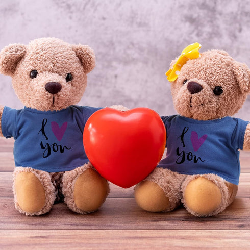 Skylety 6 Pcs Bear Clothes Basic Bear Tee Shirt Classic Stuffed Animal T Shirt Plush Bear T Shirt Crew Neck Bear Clothes for Stuffed Bears Doll wi...