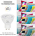 Simba Lighting LED GU10 5W Dimmable Spot Light Bulb (6 Pack) Halogen 50W Replacement MR16 Shape for Accent, Recessed, Track Lighting, 38° Beam Ang...