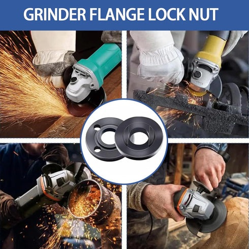 7PCS Angle Grinder Nut Angle Grinder Wrench Kit 5/8-11 Flange Metal Lock Nut with Spanner for Compatible with Dewalt Milwaukee Makita 193465-4 Met...